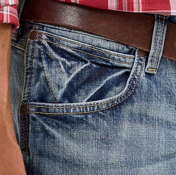 WRANGLER SLIM BOOTCUT JEANS SIZE 32 - Picture 3 of 14